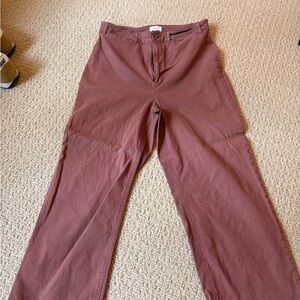 Old Navy red-Brown Straight-Leg Pants